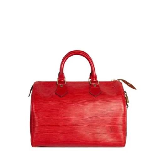 Louis Vuitton Vintage Pre-owned Laeder handvskor Red, Dam