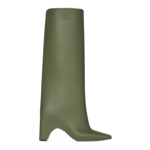 Coperni Gröna ankelboots med blockklack Green, Dam