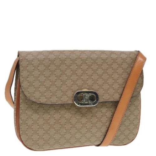 Celine Vintage Pre-owned Canvas celine-vskor Beige, Dam