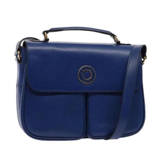 Celine Vintage Pre-owned Laeder axelremsvskor Blue, Dam