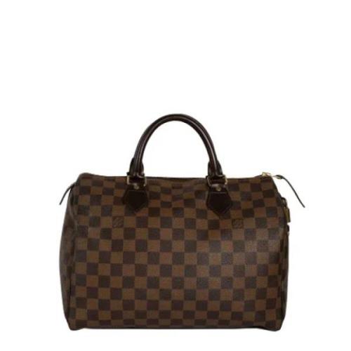 Louis Vuitton Vintage Pre-owned Canvas handvskor Brown, Dam