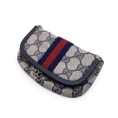 Gucci Vintage Pre-owned Laeder kuvertvskor Blue, Dam