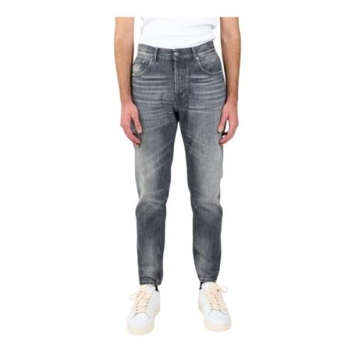 Dondup Använda 5-ficks morot passform jeans Gray, Herr