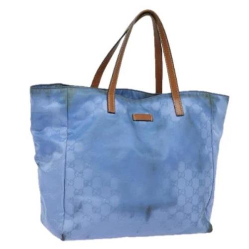 Gucci Vintage Pre-owned Canvas totevskor Blue, Dam