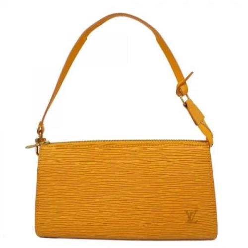 Louis Vuitton Vintage Pre-owned Tyg louis-vuitton-vskor Yellow, Dam