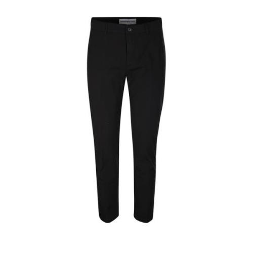 Department Five Svart Prins Chinos Crop Byxor Black, Herr