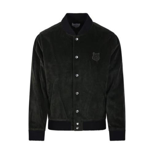 Maison Kitsuné Grön Teddy Blouson Jacka Green, Herr