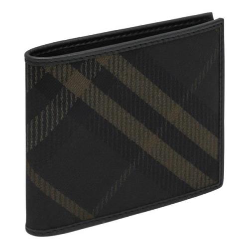 Burberry Horisontell Plånbok med Klassisk Design Black, Herr