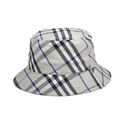 Burberry Bias Check Bucket Hat Multicolor, Dam