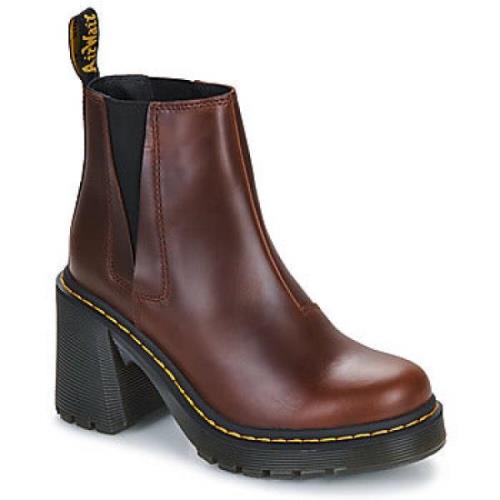 Dr. Martens Klassiska mörkbruna damstövlar Brown, Dam