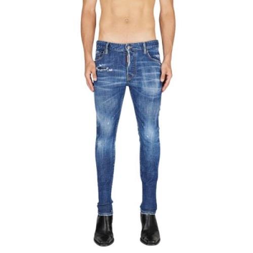 Dsquared2 Super Twinky Skinny-Fit Jeans Blue, Herr