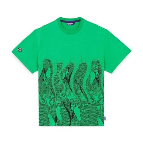 Octopus Grön Fishnet Tee Vår/Sommar 2024 Green, Herr