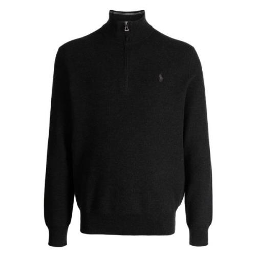 Ralph Lauren Bomull half-zip sweatshirt Gray, Herr