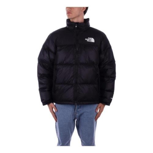 The North Face Svart Dunjacka Logo Dragkedja Fickor Black, Herr