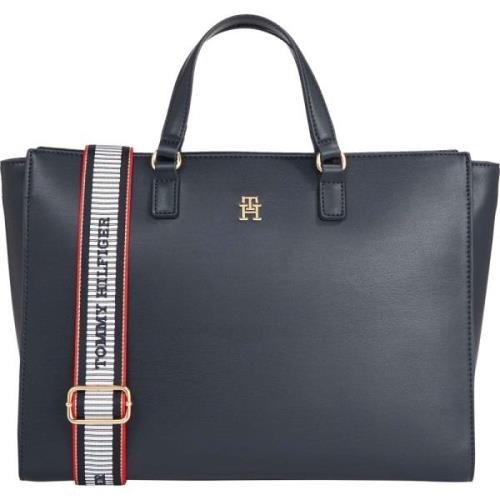 Tommy Hilfiger Färsk Shopper Väska Blue, Dam