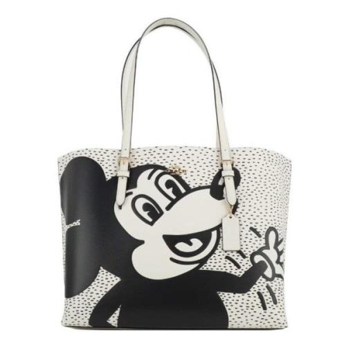 Coach Mickey Mouse X Keith Haring Tote Bag Black, Dam