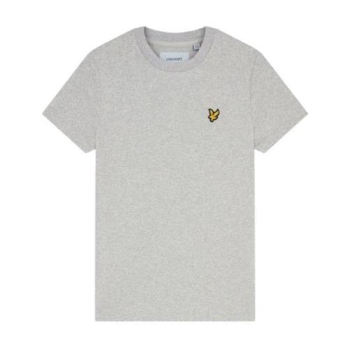 Lyle & Scott Klassisk Plain Bomull T-shirt Gray, Herr