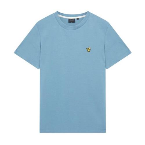 Lyle & Scott Crest Tipped Blå Bomull T-Shirt Blue, Herr