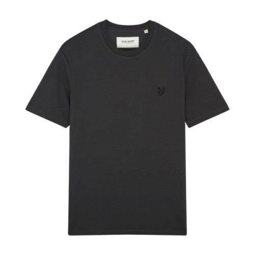 Lyle & Scott Tonal Eagle T-shirt i grå Gray, Herr