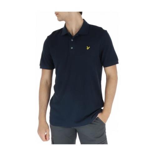 Lyle & Scott Klassisk Polo Tröja för Män Blue, Herr