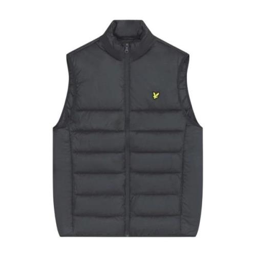 Lyle & Scott Vadderad Gilet för Män Gray, Herr