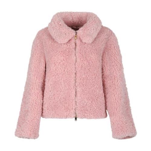 Marella Rosa Faux Fur Bello Jacka Pink, Dam