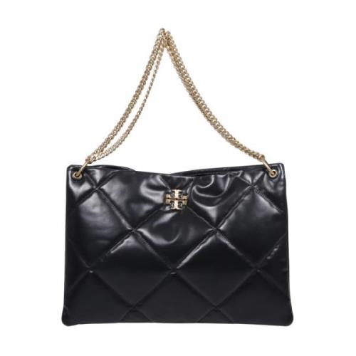 Tory Burch Diamantquiltad Hobo-väska i svart Black, Dam