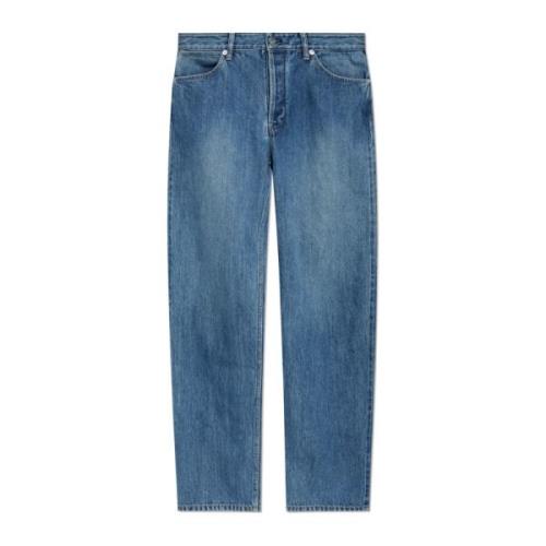 Jil Sander Jeans med logotyp Blue, Dam