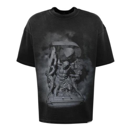 Represent Svart Grafiskt Tryck Bomull T-shirt Black, Herr