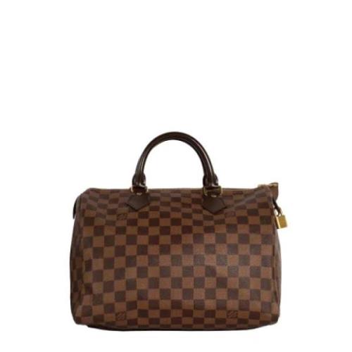 Louis Vuitton Vintage Pre-owned Canvas handvskor Brown, Dam