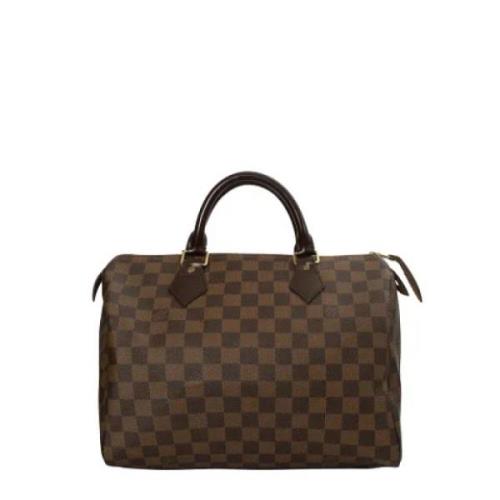 Louis Vuitton Vintage Pre-owned Canvas handvskor Brown, Dam