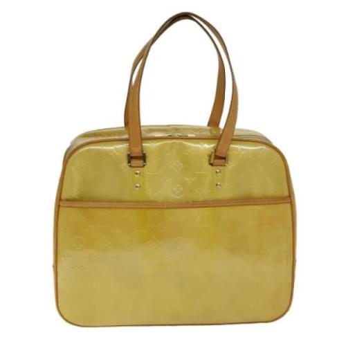 Louis Vuitton Vintage Pre-owned Laeder handvskor Yellow, Dam