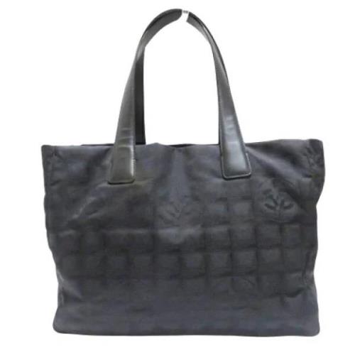 Chanel Vintage Pre-owned Tyg totevskor Black, Dam