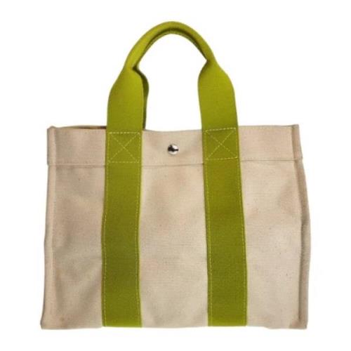 Hermès Vintage Pre-owned Canvas totevskor Green, Dam