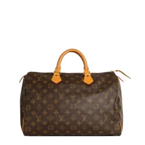 Louis Vuitton Vintage Pre-owned Canvas handvskor Brown, Dam