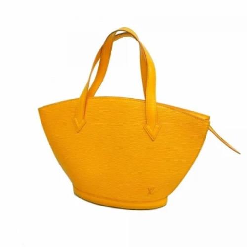 Louis Vuitton Vintage Pre-owned Tyg louis-vuitton-vskor Yellow, Dam