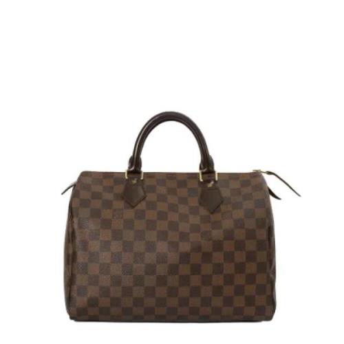 Louis Vuitton Vintage Pre-owned Canvas handvskor Brown, Dam