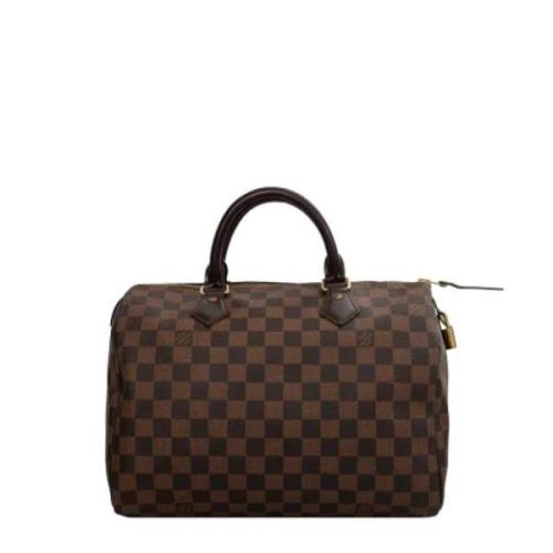 Louis Vuitton Vintage Pre-owned Canvas handvskor Brown, Dam