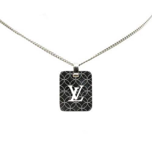 Louis Vuitton Vintage Pre-owned Metall halsband Gray, Dam