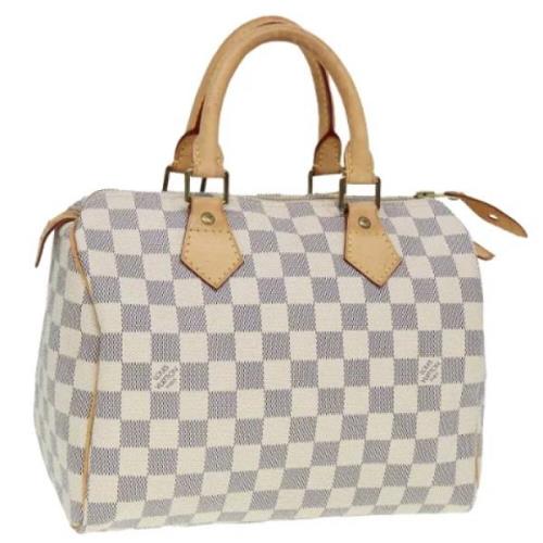 Louis Vuitton Vintage Pre-owned Canvas handvskor White, Dam