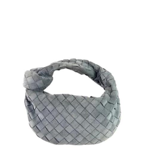 Bottega Veneta Vintage Pre-owned Mocka handvskor Blue, Dam