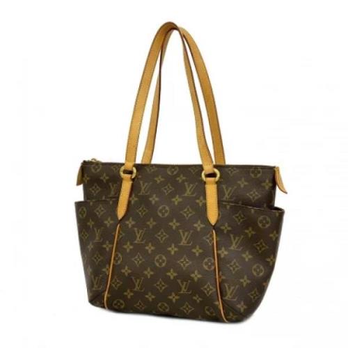 Louis Vuitton Vintage Pre-owned Tyg axelremsvskor Brown, Dam