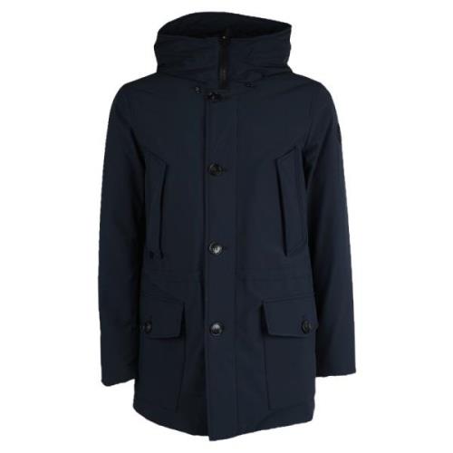 Woolrich Parkasjacka med Polyamid och Elastan Blue, Herr