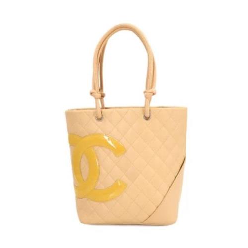 Chanel Vintage Pre-owned Laeder chanel-vskor Beige, Dam