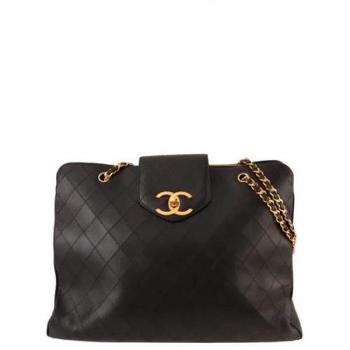 Chanel Vintage Pre-owned Tyg chanel-vskor Black, Dam