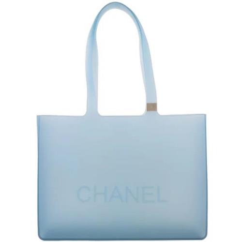 Chanel Vintage Pre-owned Tyg chanel-vskor Blue, Dam