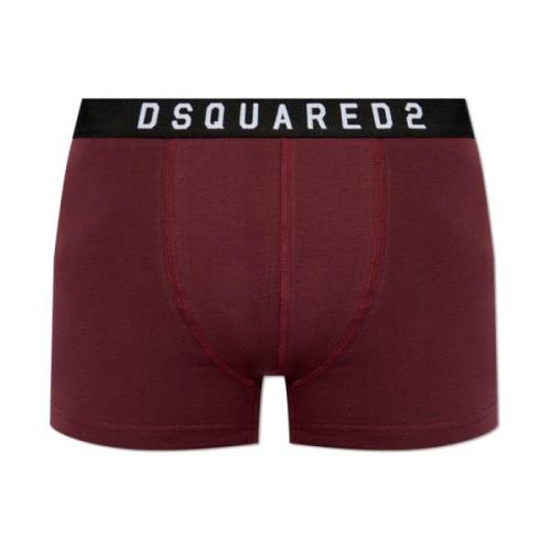 Dsquared2 Bomullsboxershorts med logotyp Red, Herr