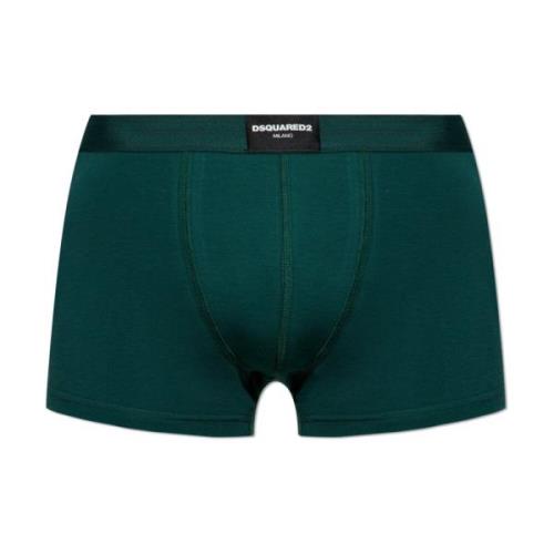 Dsquared2 Bomullsboxershorts med logotyp Green, Herr