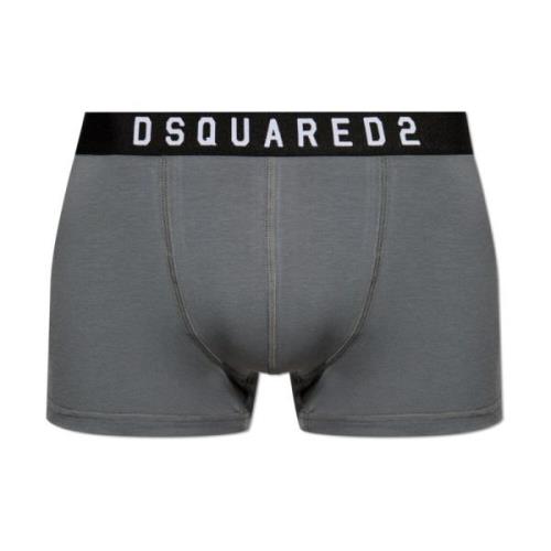 Dsquared2 Bomullsboxers med logotyp Gray, Herr