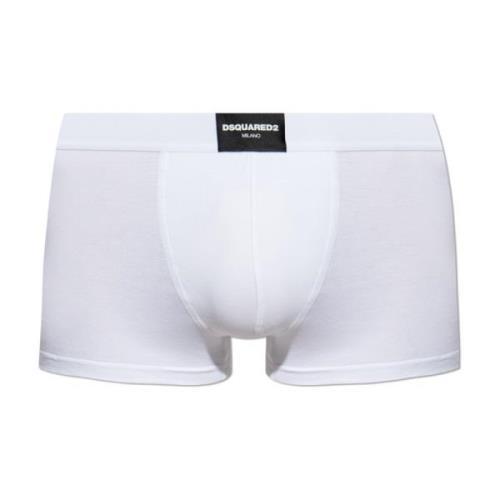 Dsquared2 Bomullsboxershorts med logotyp White, Herr